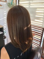 ユウ ヘア デザイン(Yu hair design)&nbsp;イルミナグレージュ×ミディアムスタイル