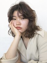 モホーク(MOHAWK)&nbsp;【MOHAWK】ダークベージュ × ラフウェーブ