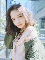 ネウィ グランデ 横浜(newi grande)&nbsp;マッシュウルフベージュくすみカラーラベージュラベンダーピンク