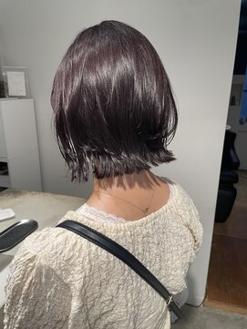 トレス(TRESS) 外ハネボブ　ラベンダーカラー　艶カラー