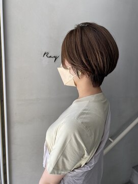 レイキョウト(Ray Kyoto) 前下がりショート 前髪なし ハンサムショート