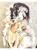 エルバイラビス 大宮(elu by lovis)&nbsp;《ゆい》リボンアレンジ/金箔アレンジ/イメチェン