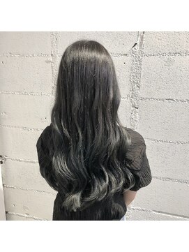 リュネッツ あざみ野店(lunettes) 【お手入れ楽々ブリーチカラー】グラデーションブルーブラック