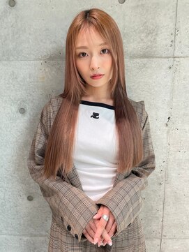 ロンドメリア 天神大名店(Lond Melia) ★前髪カタロググレーベージュレイヤーロングアッシュブラック★