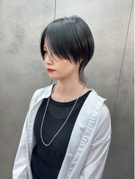 ヴェイン 渋谷(vain) くびレイヤーエモージュ前髪ミディアムボブ小顔カット