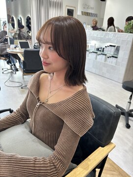 ジーナ 福岡天神(Zina) 顔周り/アッシュ/透明感カラー