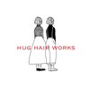 hug hair worksのお店ロゴ