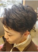 メンズパーマ パートスタイル
