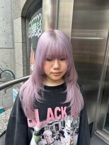 トリックストア(TRICK STORE) 【心斎橋ハイトーン】レイヤーカット　ラベンダーカラー