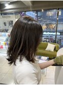 透明感ブラウンのナチュラルレイヤー
