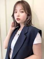 リコバイアフロート(riko by afloat)&nbsp;外ハネボブレイヤーインナーカラーミルクティーグレージュ