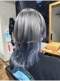 メンズライクミニウルフショートウルフウルフパーマハイライト