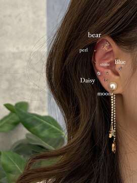 エヌ 大阪梅田店(enu) 話題の【耳つぼジュエリー】がカラーカットと一緒に出来ます!