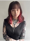 ピンクパープルインナーカラー