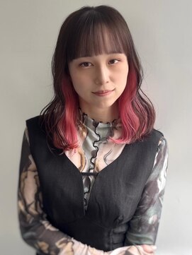 エル セルカ 高田馬場(el CERCA) ピンクパープルインナーカラー