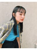 【SOIE】シアブラックで大人のぱっつんヘア
