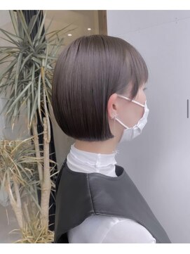 ヘアサロン エフ 渋谷(F) #ミニボブ#ボブ#グレージュ