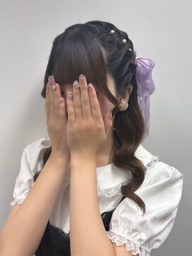 アールエーサロンモノクロ 秋葉原(RA SALON モノクロ) あみこみハーフツイン