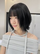 シェノン バイ アランスミシー 表参道(CHAINON by Alan smithee)&nbsp;レイヤーボブ　レイヤーカット　ウルフボブ　ブルーブラック