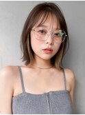薄めバング艶感ワンカール愛されレイヤーカット#530f0928