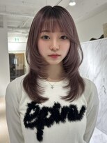 ヨロ 小岩(YOLO)&nbsp;ハイライトレイヤーカットダブルカラーイルミナカラー縮毛矯正