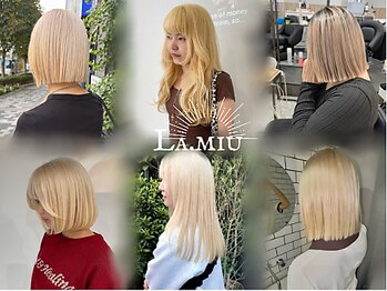 LA.MIU 八王子 ブリーチ＆ダブルカラー【ラ ミュウ】