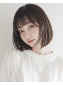 ココアベージュ/オリーブグレー/小顔/黒髪[立川/髪質改善]