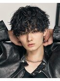 強めシャドウパーマラフマッシュ