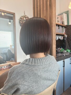 切りっぱなしボブ