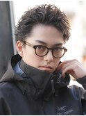 原宿メンズルーズショートスパイキーショートパーマ20代fifth