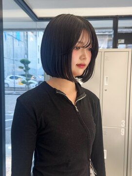 ノエロク 岐阜(noe rok) 切りっぱなしボブ/韓国/ボブ/髪質改善/縮毛矯正/岐阜n13