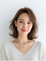 e.m.a プレミアムビューティーサロン 栄駅店(e.m.a PREMIUM BEAUTY SALON) レイヤーカット/イメチェン/外ハネボブ/美髪/ワイドバング/髪型