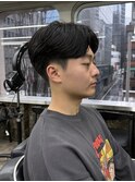 メンズセンターパートニュアンスパーマフェザーパーマ