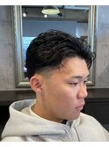 漢かきあげテーパーフェード