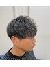 カット＋パーマ(シャンプー、シェービング、マッサージ込み)