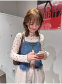 顔周りレイヤー/オリーブベージュ