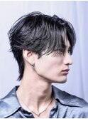 シースルーフェザーショート
