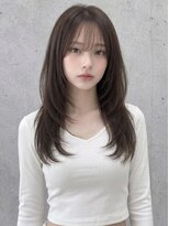 ユーフォリア 新宿通り(Euphoria)&nbsp;暗髪ストレートロングレイヤーシースルーバング小顔