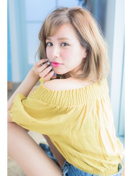 ミエル ヘア 新宿(miel hair) 大人かわいい 小顔ボブ 【miel hair新宿】