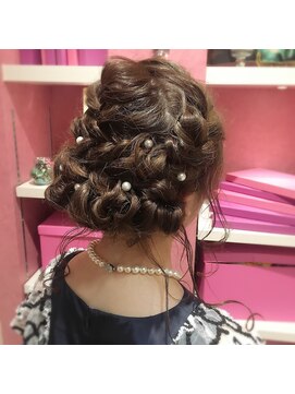 ロンド 表参道店(Lond) 《Lond omotesand 担当rico》編み込みゆるふわヘアアレンジ