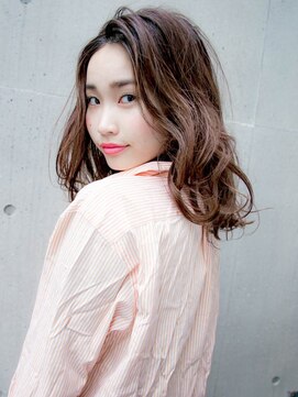 ルティア 池袋(Lutia) かきあげバング ピンクベージュ☆