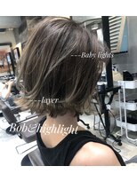 トルネード(TORNADO) ハイライト外ハネショートボブ