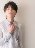 ≪mod's men≫くせ毛風パーマな‥ショートマッシュウルフH