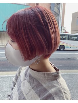 ヘアーサロン アウラ(hair salon aura) 【aura】カラースタイル　チェリーピンク