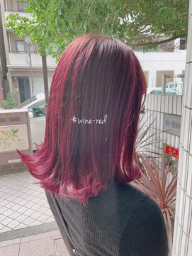 ティアラ 桜木町(TIARA) REAL SALON WORK～ダブルカラー／ワインレッド