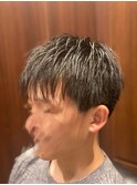 耳周り刈り上げないスタイルはこんな感じ　ヒロ銀座/田町/床屋