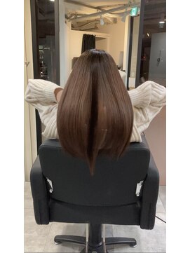 ラフ 難波店(LAFF) #黒髪#ボブルフ#ネビージュ#小顔#ワンレン