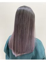 イト(ito.)&nbsp;外国人風ピンクパープルバレイヤージュロング_アースカラー