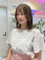 ロンドルーチェ 心斎橋(Lond luce)&nbsp;ダークアッシュ/ミディアムレイヤーカット［髪質改善/縮毛矯正］