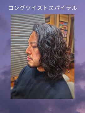 ラボーテイサミヘアーイースト(La.beaut'e ISAMI HAIR EAST) MEN’S HAIRハイライトマッシュパーマ〈理容室〉東浦和メンズ